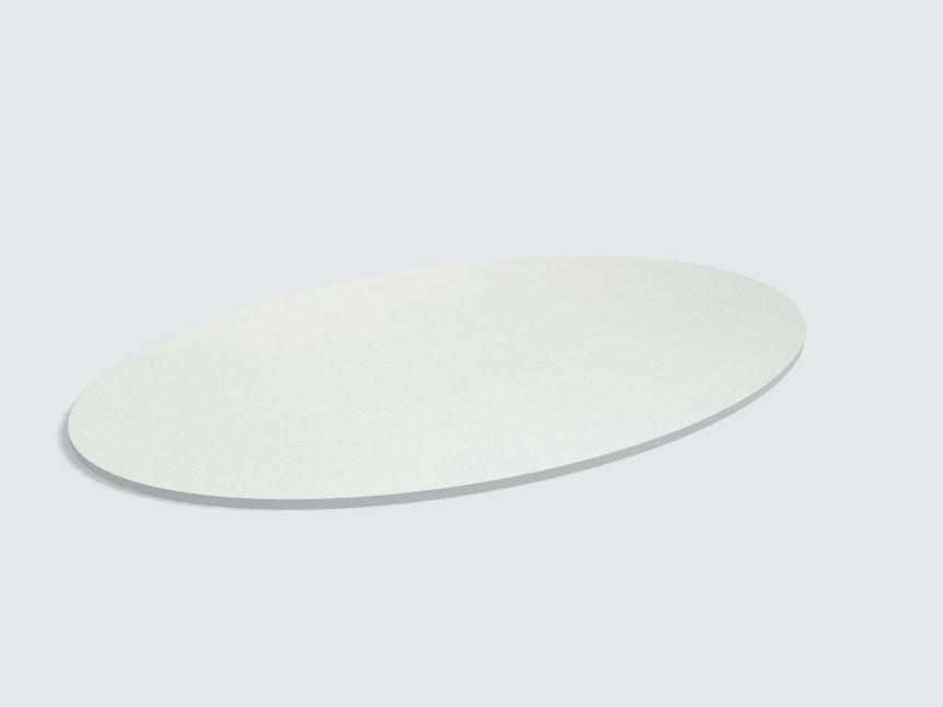 Tischplatte oval / kreisförmig Aluminium