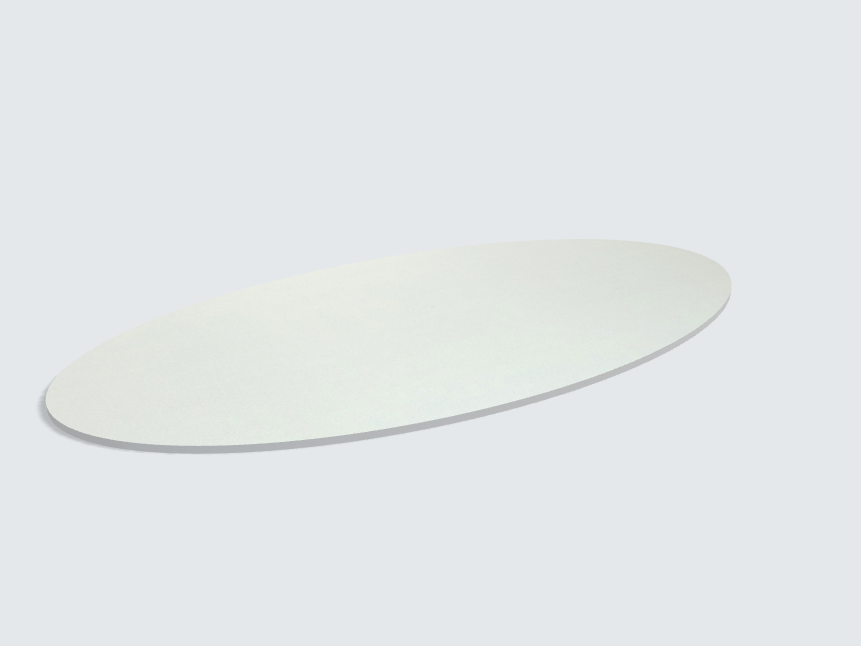 Tischplatte oval / kreisförmig Aluminium