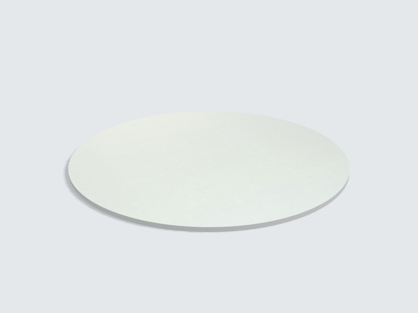 Tischplatte oval / kreisförmig Aluminium