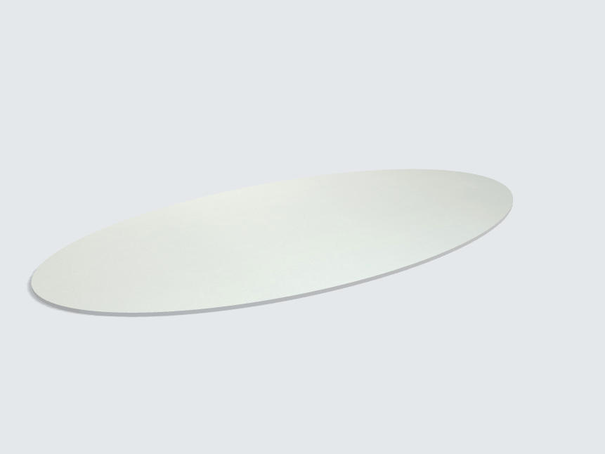 Tischplatte oval / kreisförmig Aluminium