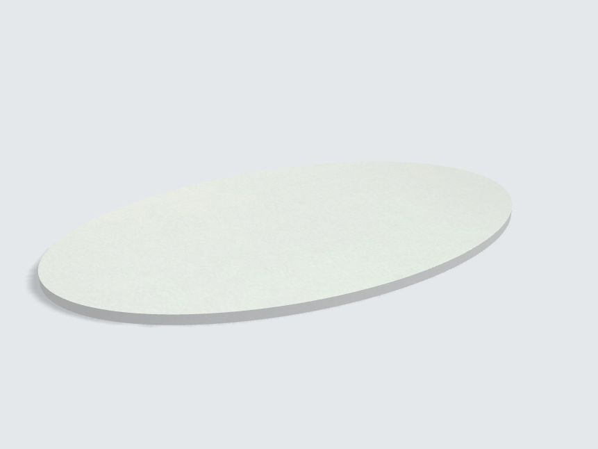 Tischplatte oval / kreisförmig Aluminium