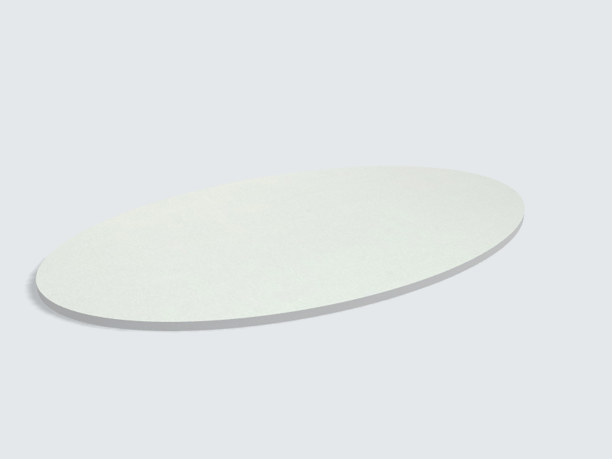 Tischplatte oval / kreisförmig Aluminium