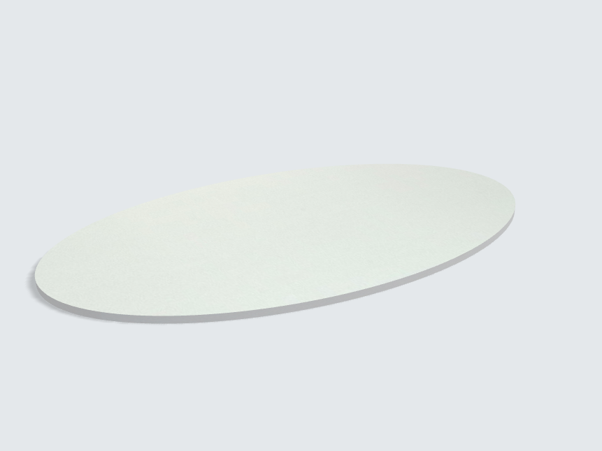 Tischplatte oval / kreisförmig Aluminium
