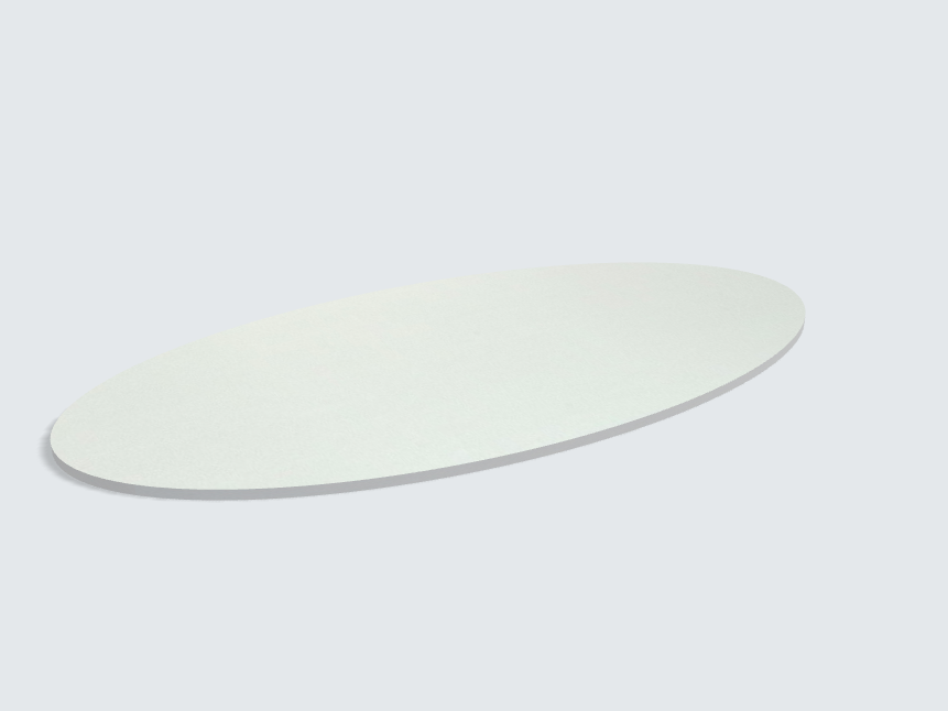 Tischplatte oval / kreisförmig Aluminium