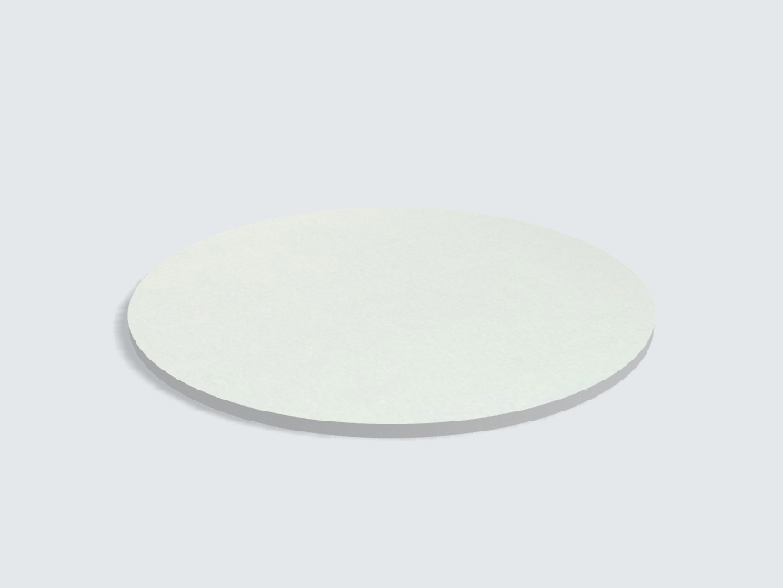 Tischplatte oval / kreisförmig Aluminium