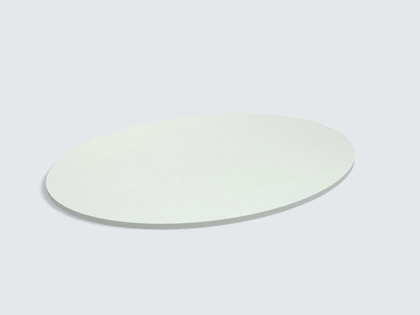 Tischplatte oval / kreisförmig Aluminium