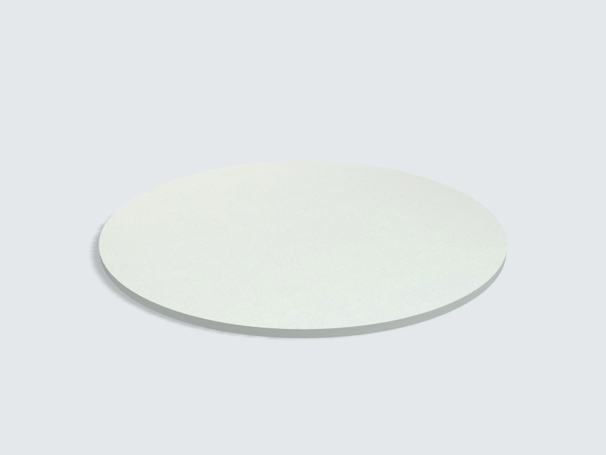 Tischplatte oval / kreisförmig Aluminium