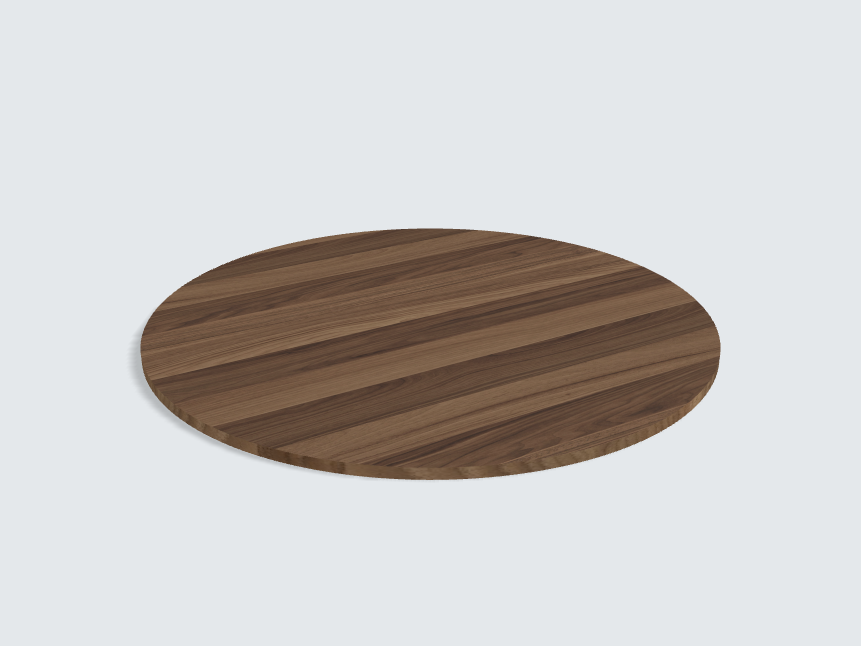 Tischplatte oval / kreisförmig Cello