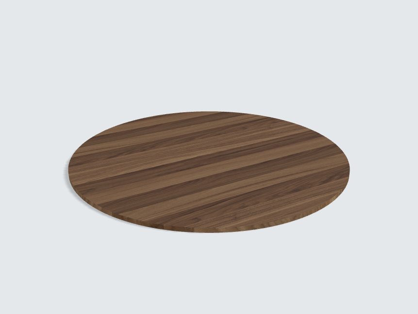 Tischplatte oval / kreisförmig Cello