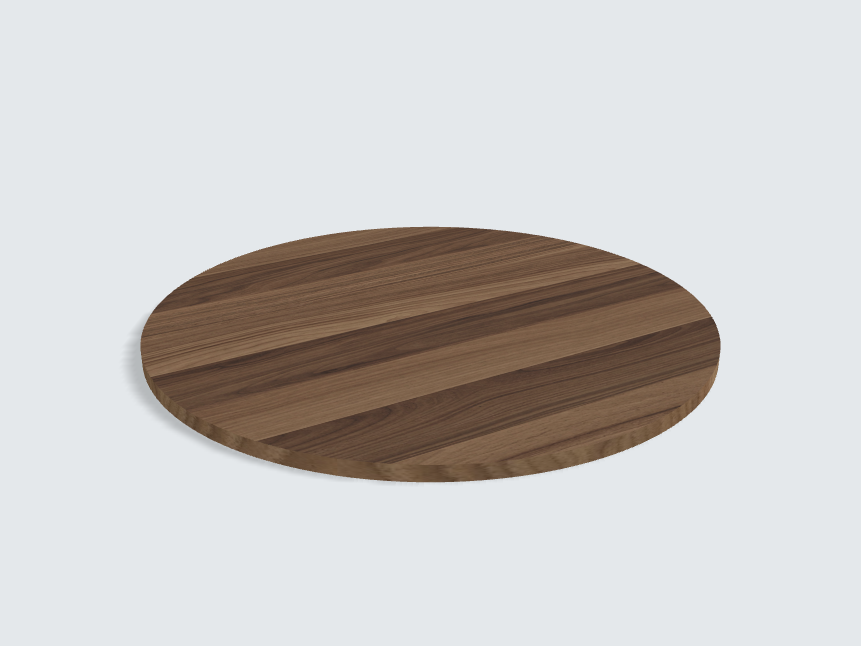 Tischplatte oval / kreisförmig Cello