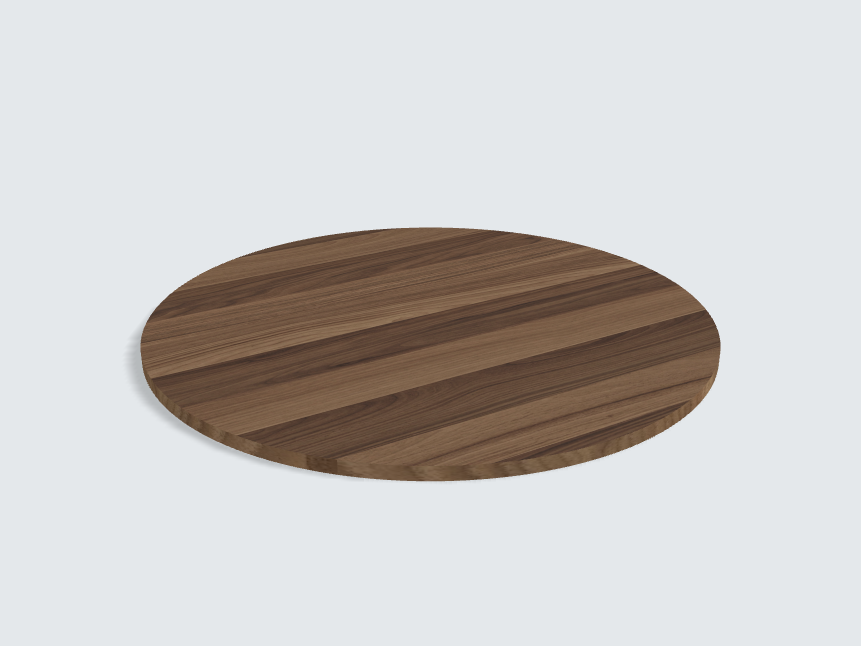Tischplatte oval / kreisförmig Cello