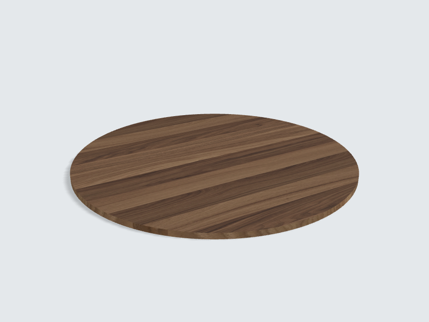 Tischplatte oval / kreisförmig Cello