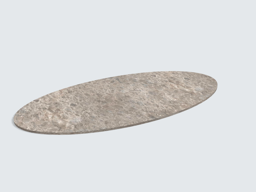 Tischplatte oval / kreisförmig F095 ST87 Lucano