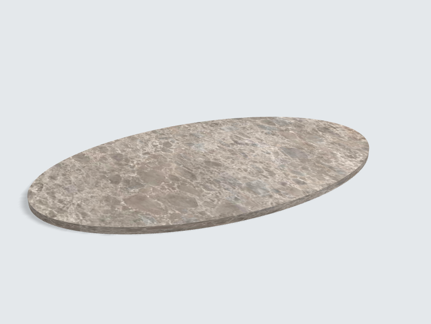 Tischplatte oval / kreisförmig F095 ST87 Lucano