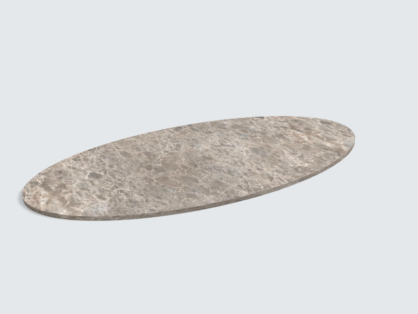 Tischplatte oval / kreisförmig F095 ST87 Lucano