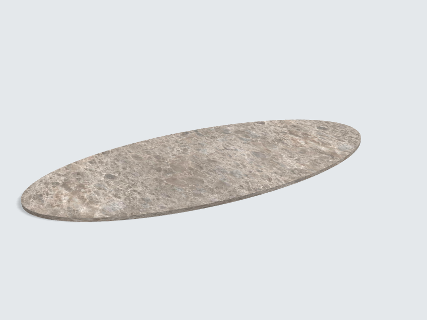 Tischplatte oval / kreisförmig F095 ST87 Lucano