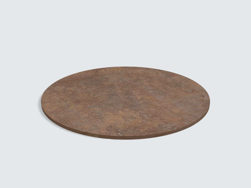 Tischplatte oval / kreisförmig Ferro bronze | Classic
