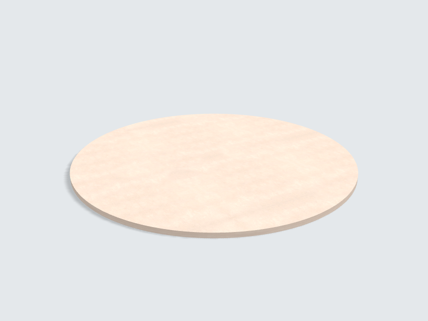 Tischplatte oval / kreisförmig F661 ST76 Calcit Stone sandbeige