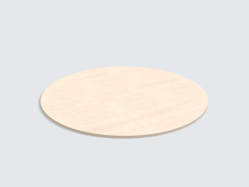 Tischplatte oval / kreisförmig F661 ST76 Calcit Stone sandbeige