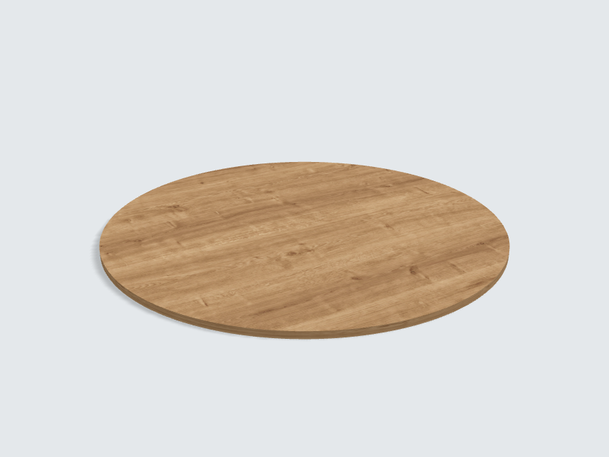 Tischplatte oval / kreisförmig H3303 ST10 Eiche Arlington