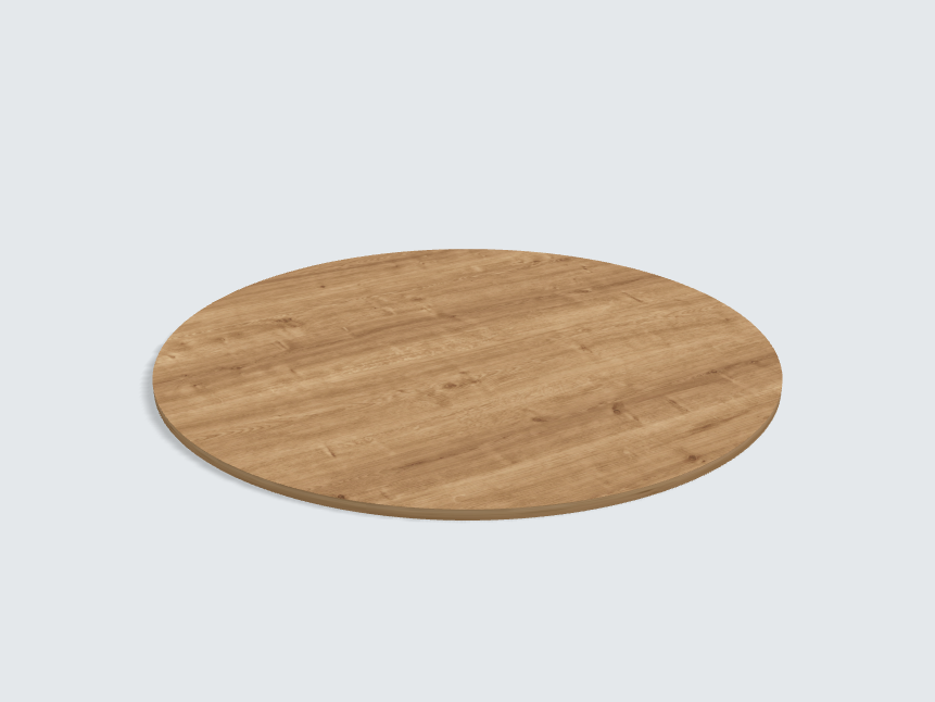 Tischplatte oval / kreisförmig H3303 ST10 Eiche Arlington