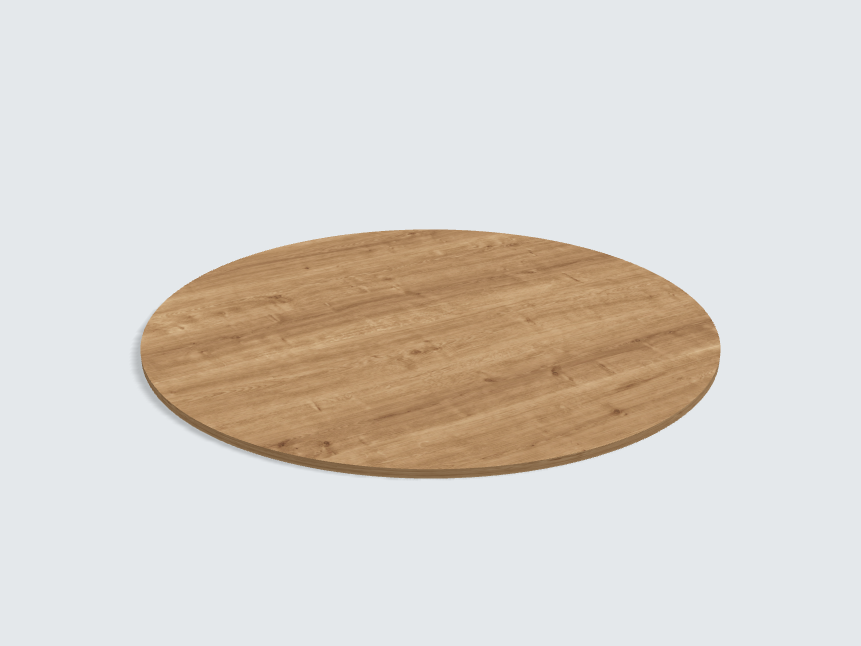 Tischplatte oval / kreisförmig H3303 ST10 Eiche Arlington