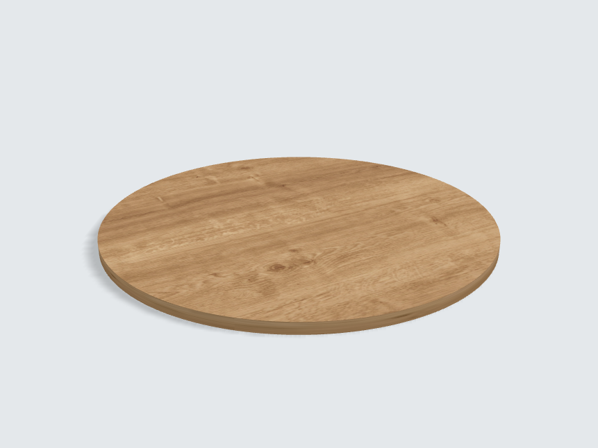 Tischplatte oval / kreisförmig H3303 ST10 Eiche Arlington