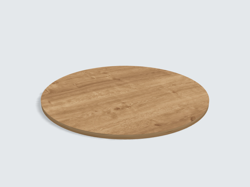 Tischplatte oval / kreisförmig H3303 ST10 Eiche Arlington