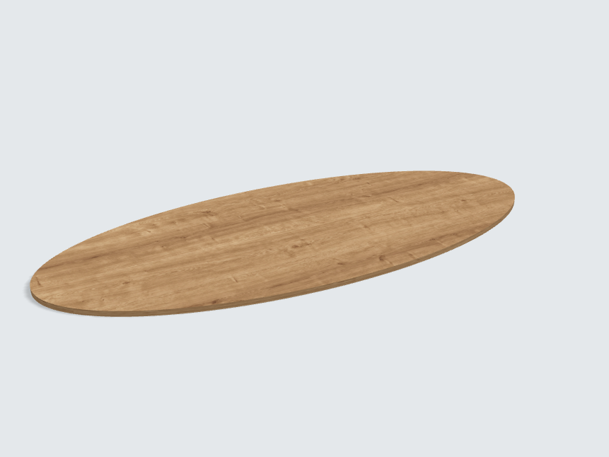 Tischplatte oval / kreisförmig H3303 ST10 Eiche Arlington