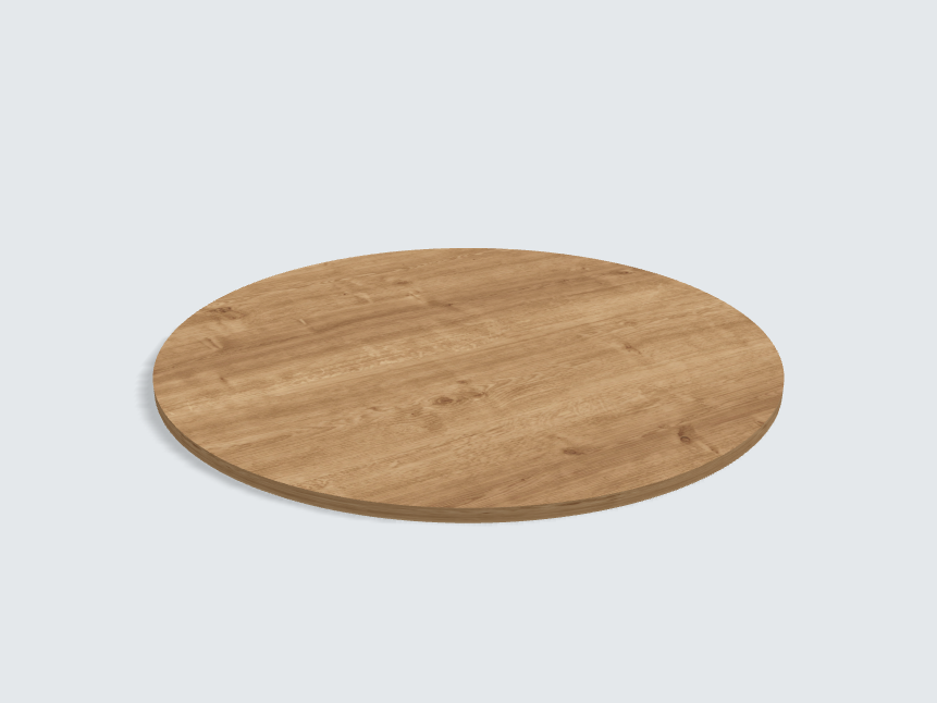 Tischplatte oval / kreisförmig H3303 ST10 Eiche Arlington
