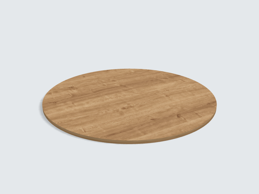 Tischplatte oval / kreisförmig H3303 ST10 Eiche Arlington