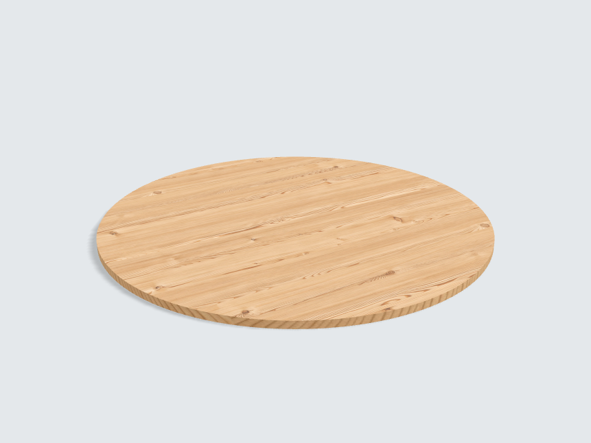 Tischplatte oval / kreisförmig Lakeside Lärche
