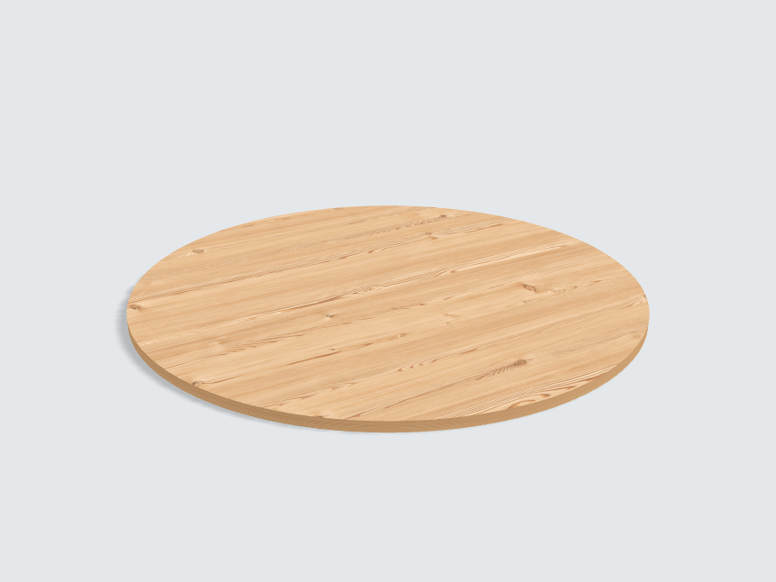Tischplatte oval / kreisförmig Lakeside Lärche