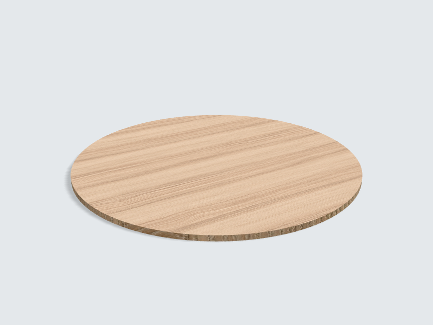 Tischplatte oval / kreisförmig Limpido Esche