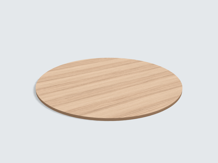 Tischplatte oval / kreisförmig Limpido Esche