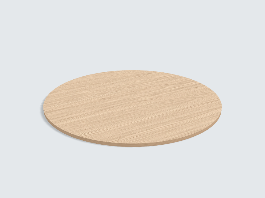 Tischplatte oval / kreisförmig Lugano Esche
