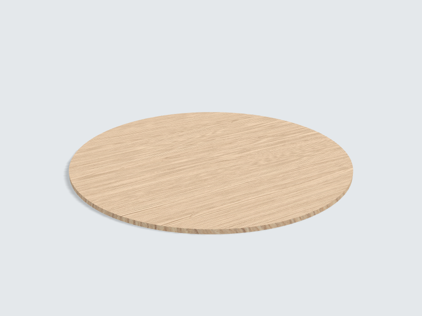 Tischplatte oval / kreisförmig Lugano Esche