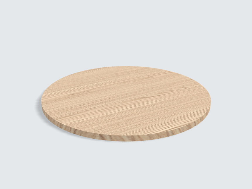 Tischplatte oval / kreisförmig Lugano Esche