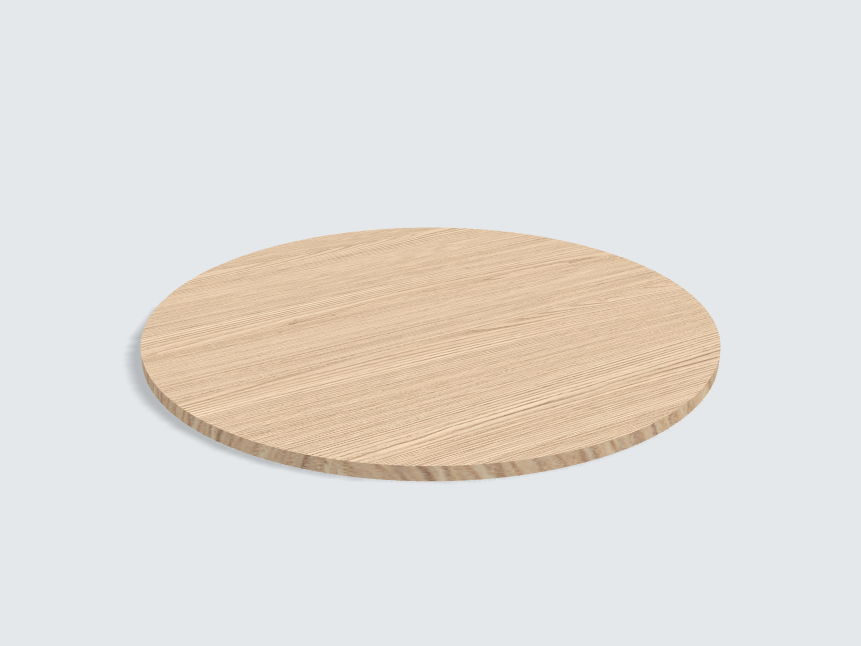 Tischplatte oval / kreisförmig Lugano Esche