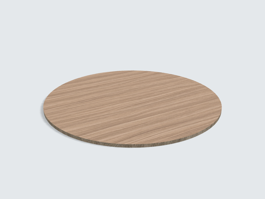 Tischplatte oval / kreisförmig Noce Dimaro