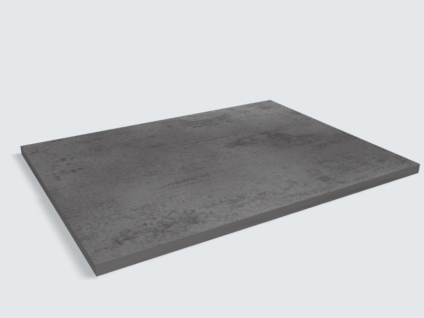 Rechteck 44405 DP Beton Art Schiefergrau
