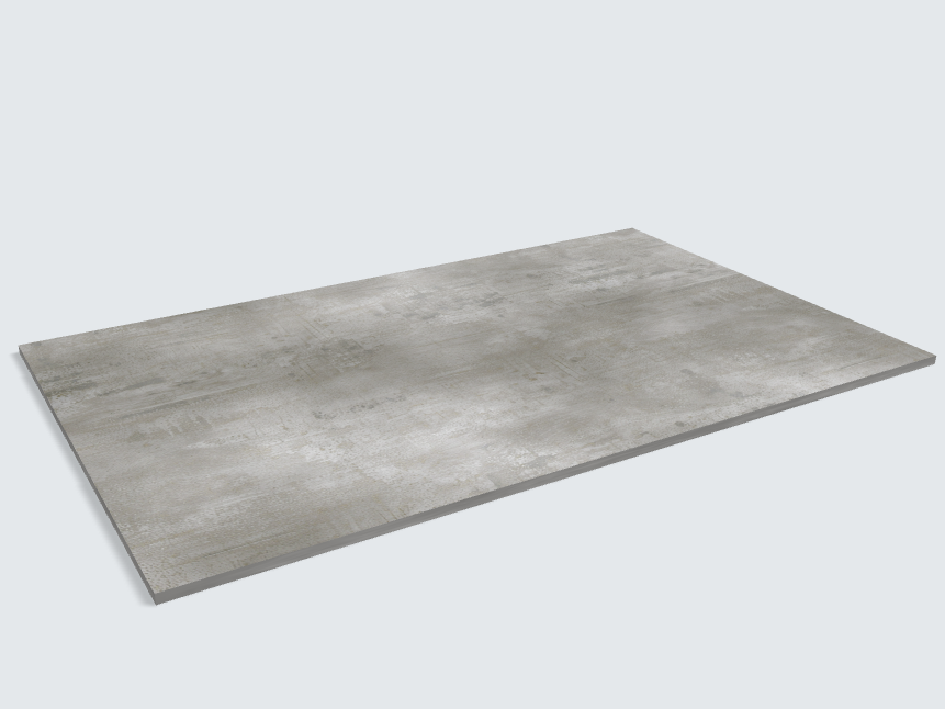 Rechteck Beton Perlgrau