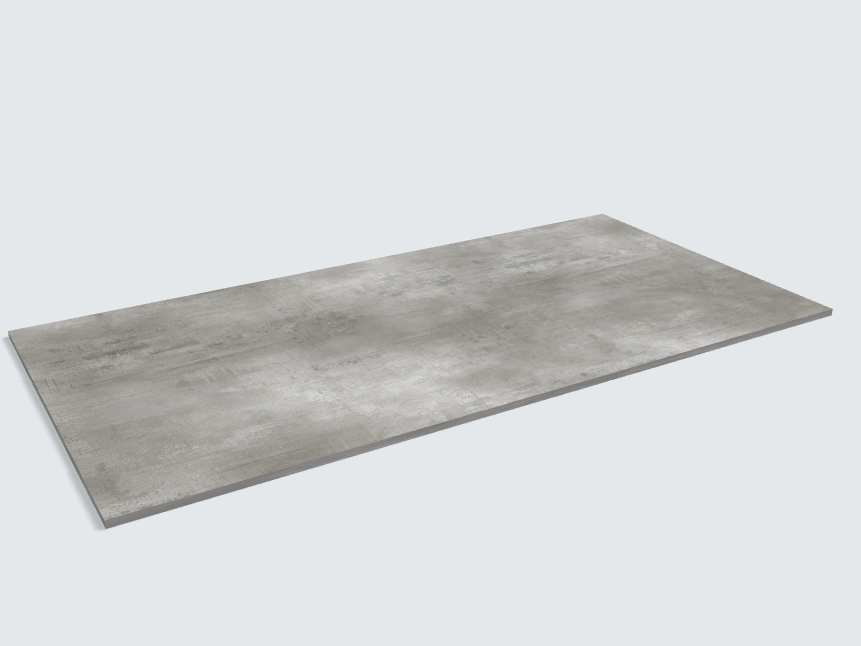 Rechteck Beton Perlgrau