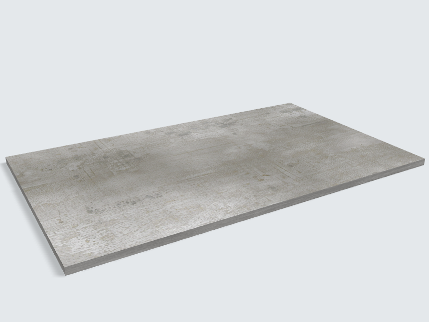 Rechteck Beton Perlgrau