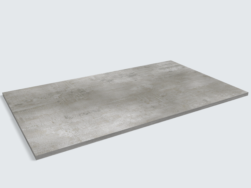 Rechteck Beton Perlgrau