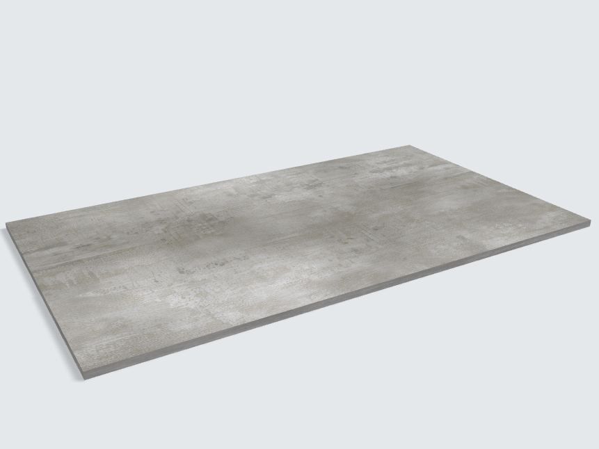 Rechteck Beton Perlgrau