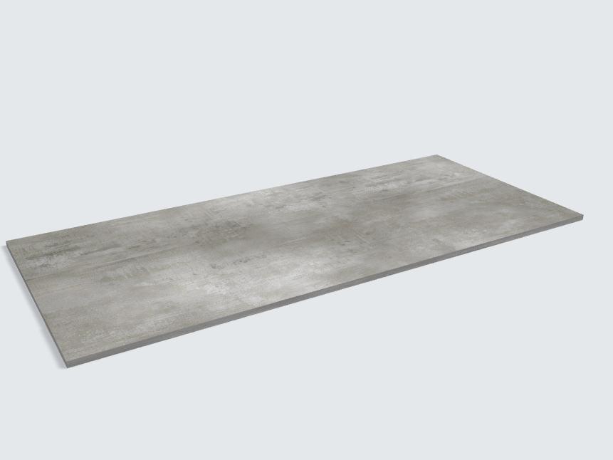 Rechteck Beton Perlgrau