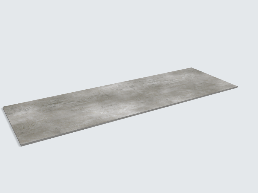 Rechteck Beton Perlgrau