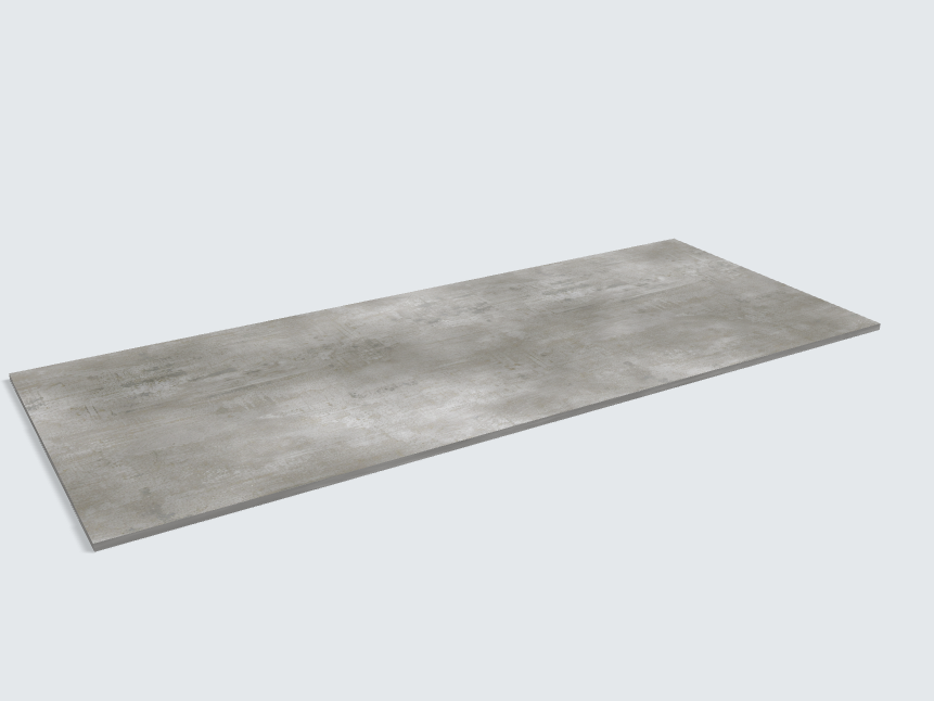 Rechteck Beton Perlgrau