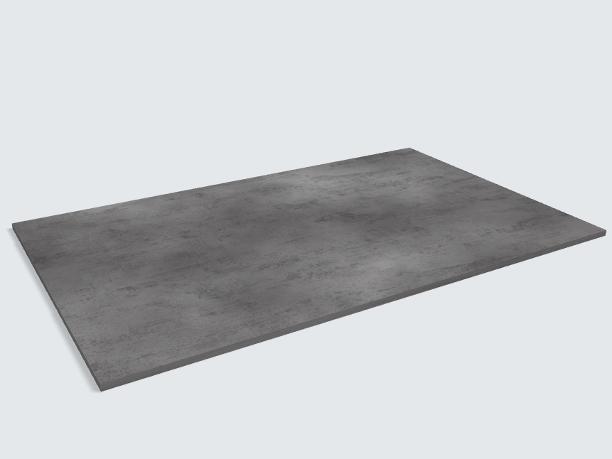 Rechteck Beton Schiefergrau